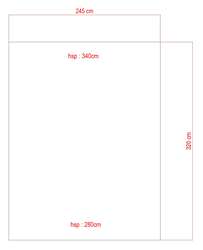 Espace/zone stockage 3,20x2,45x(h)2,6/2,9