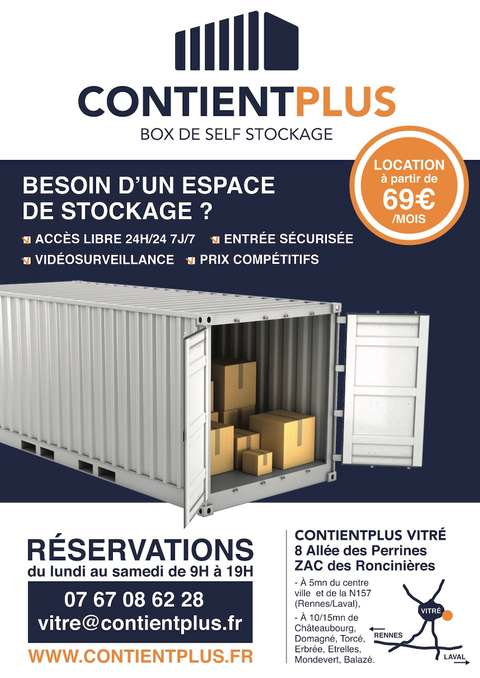Location Box de 5m2 à Vitré