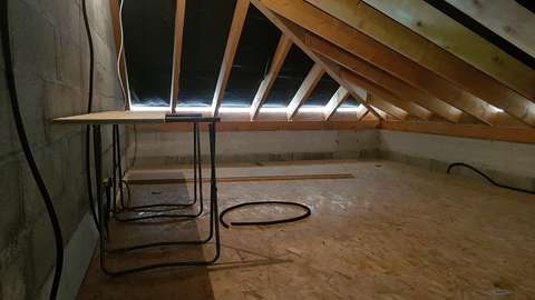 Grenier sur garage dans pavillon