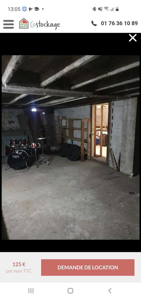 Cave de stockage sécurisé 70m2 Saint etienne