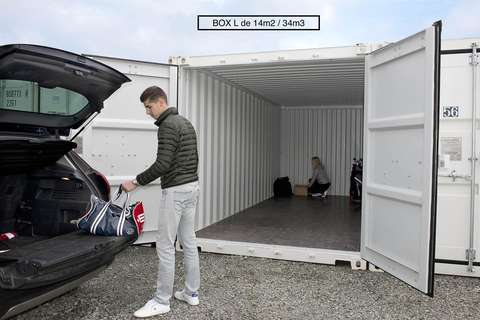 Box de stockage sécurisé de 7m²