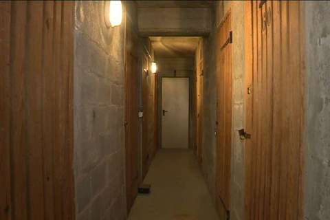 Cave de stockage dans l'écusson de Montpellier