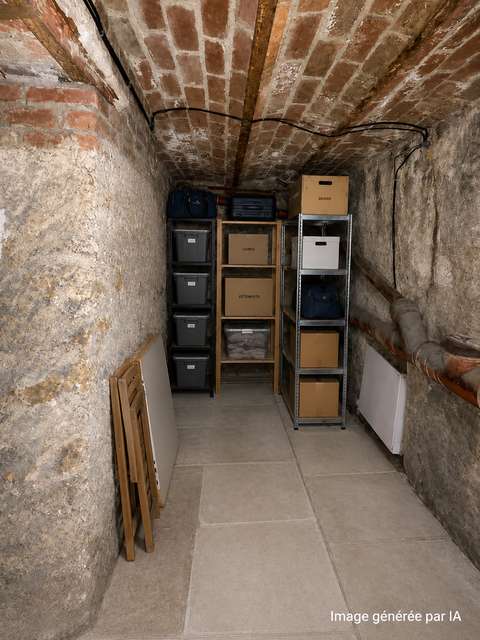 Cave pour stockage saine et sécurisée - 8m2