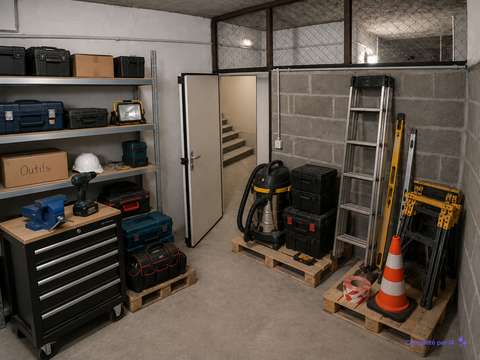 Local/box de stockage en cave Lille Saint Maur,