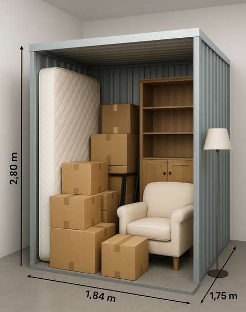 1 local de stockage d une superficie de