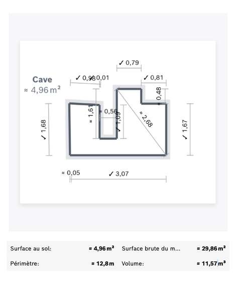 Cave sécurisée et saine – env. 5 m²