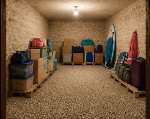 Grand Espace de Stockage (55m3/22m2)/ Impasse privée/ Refait