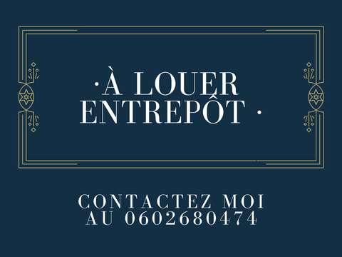 🏗️ Location d'Entrepôt Modulable - 700 m² -