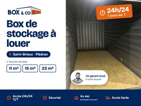 Grand box de stockage 23 m³ - Plédran
