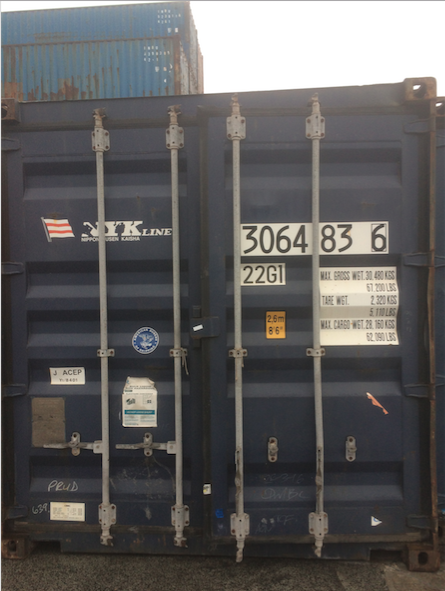 Location container maritime 15m2