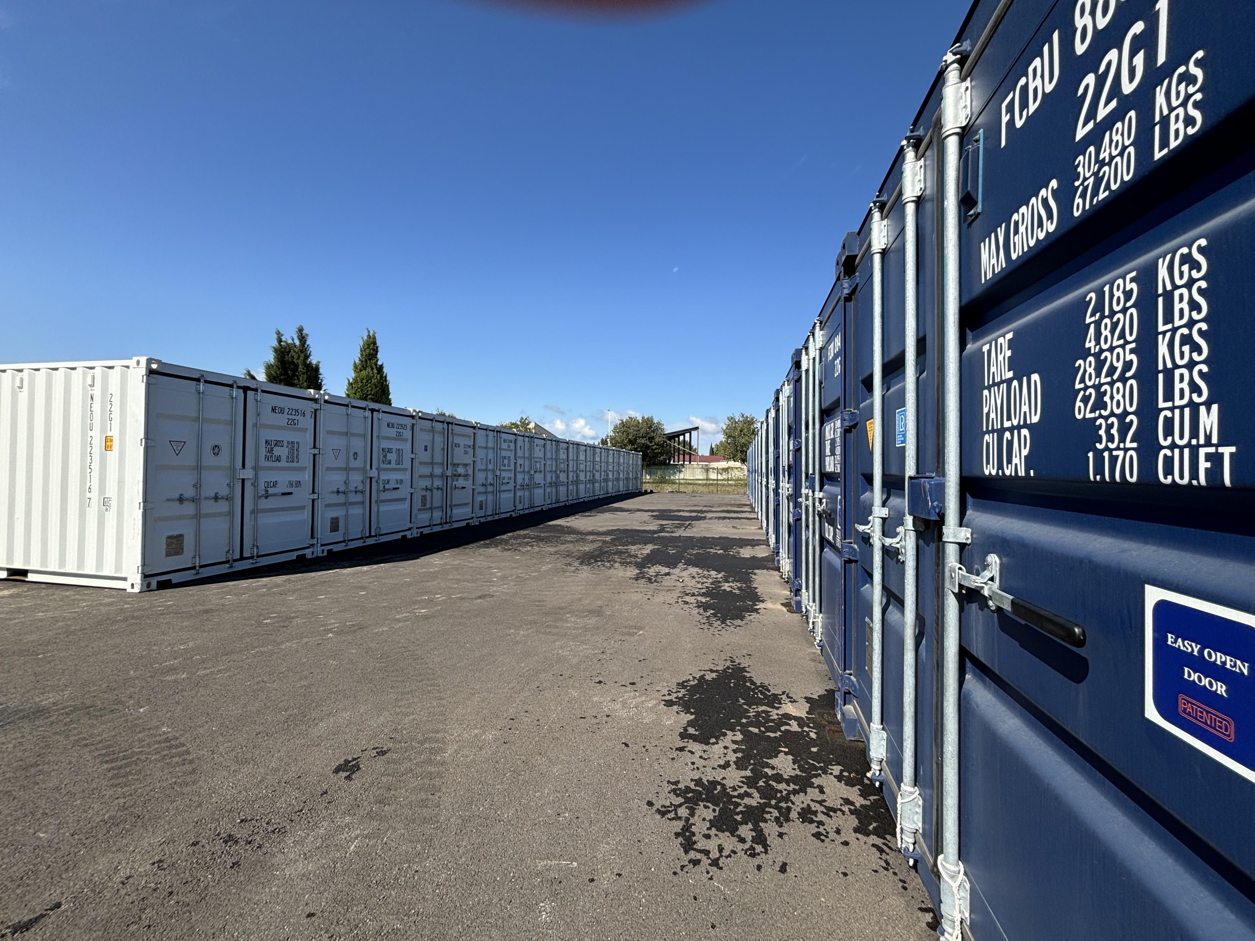 Stockage garde meuble box conteneur 17m3