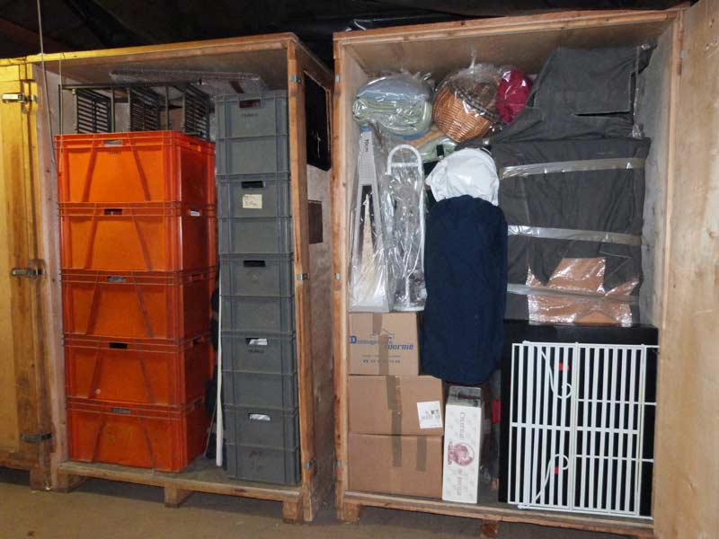 Box en bois garde meuble intérieur 8m3