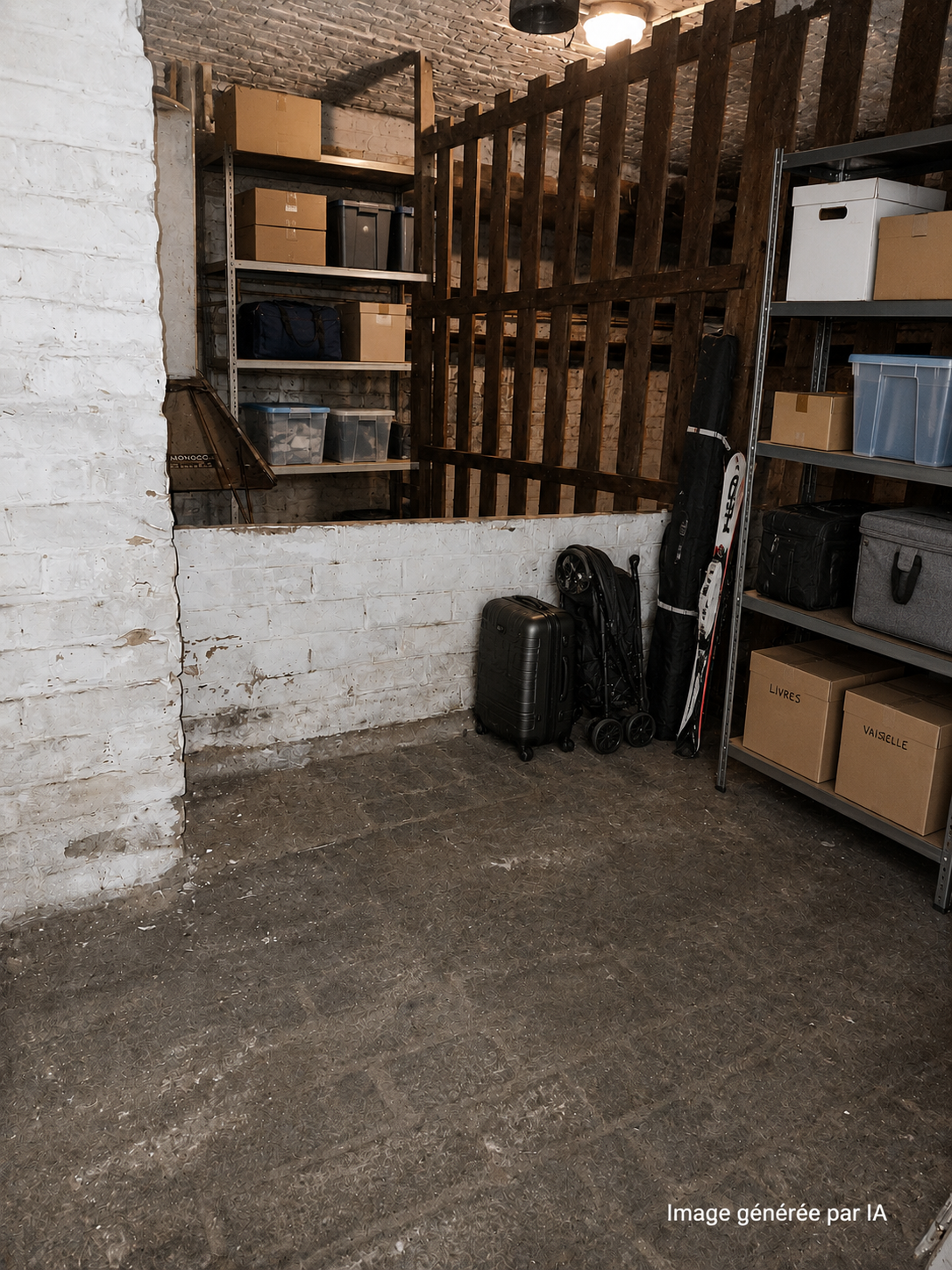 Location cave privative pour stockage