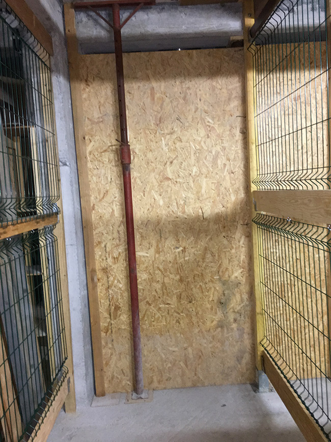 Box de stockage à louer dans sous-sol de