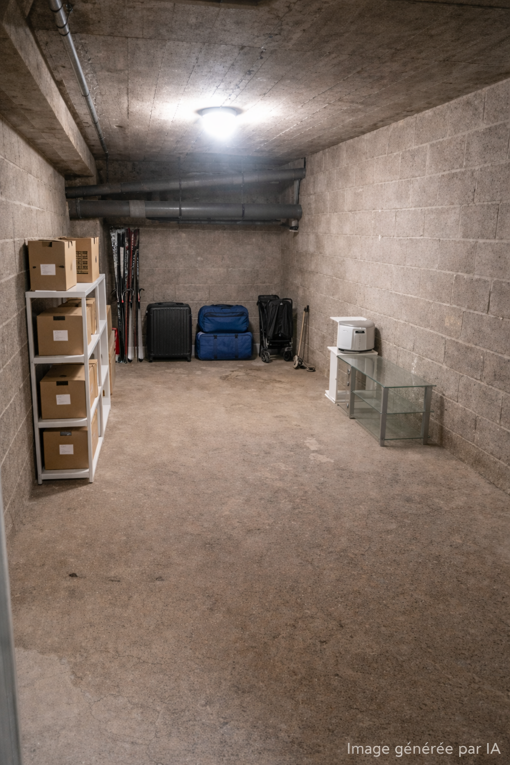 Box de stockage en sous sol