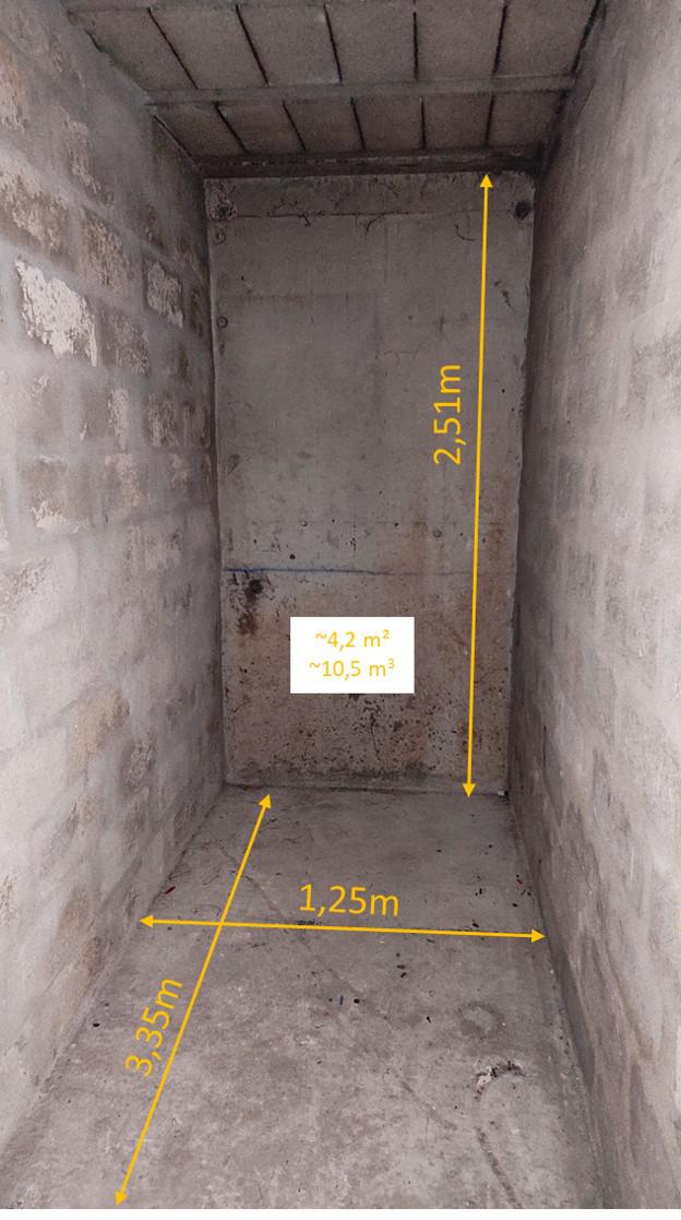 Cave très sécurisée, bétonnée et saine