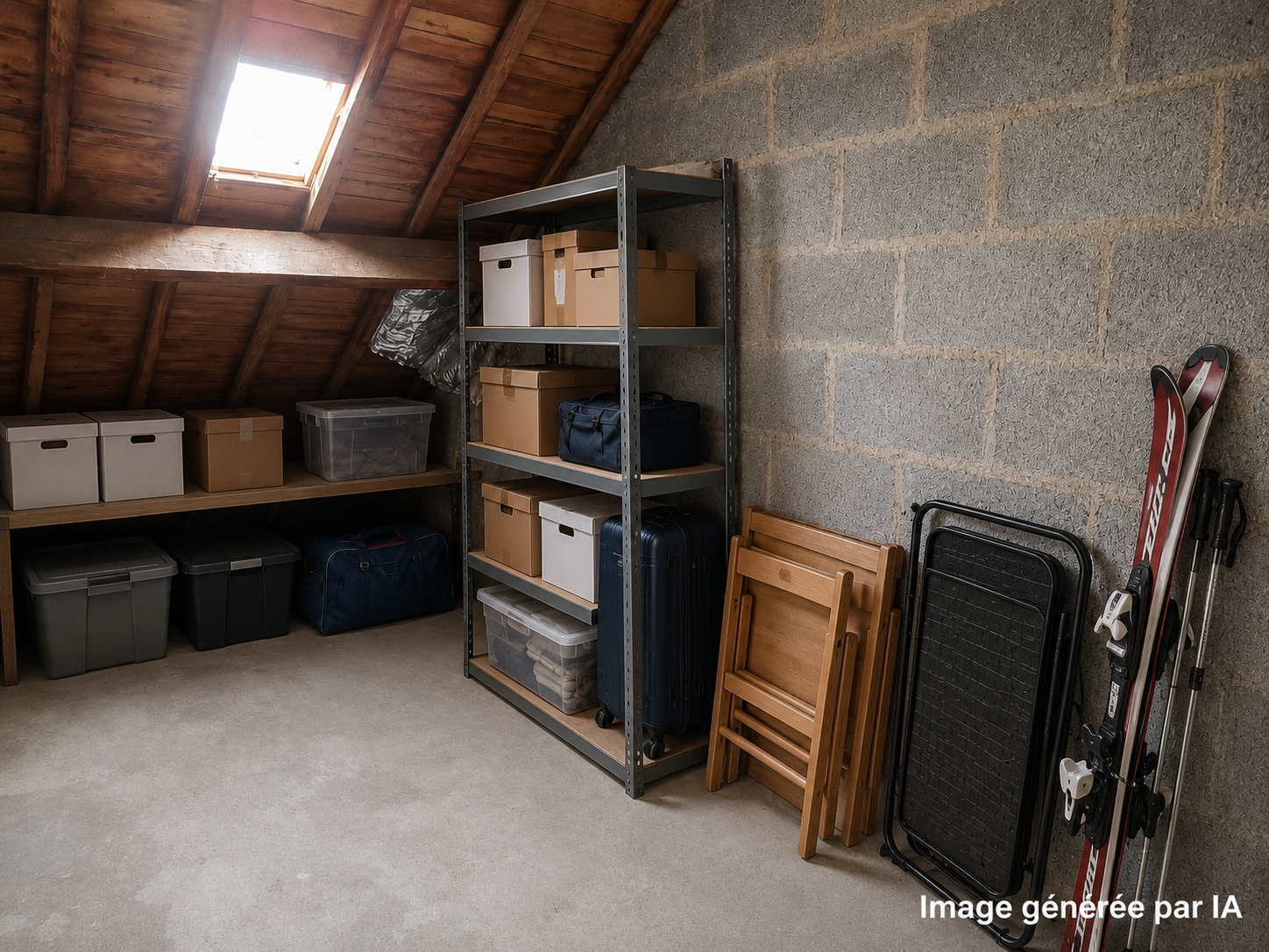 Grenier pour stockage