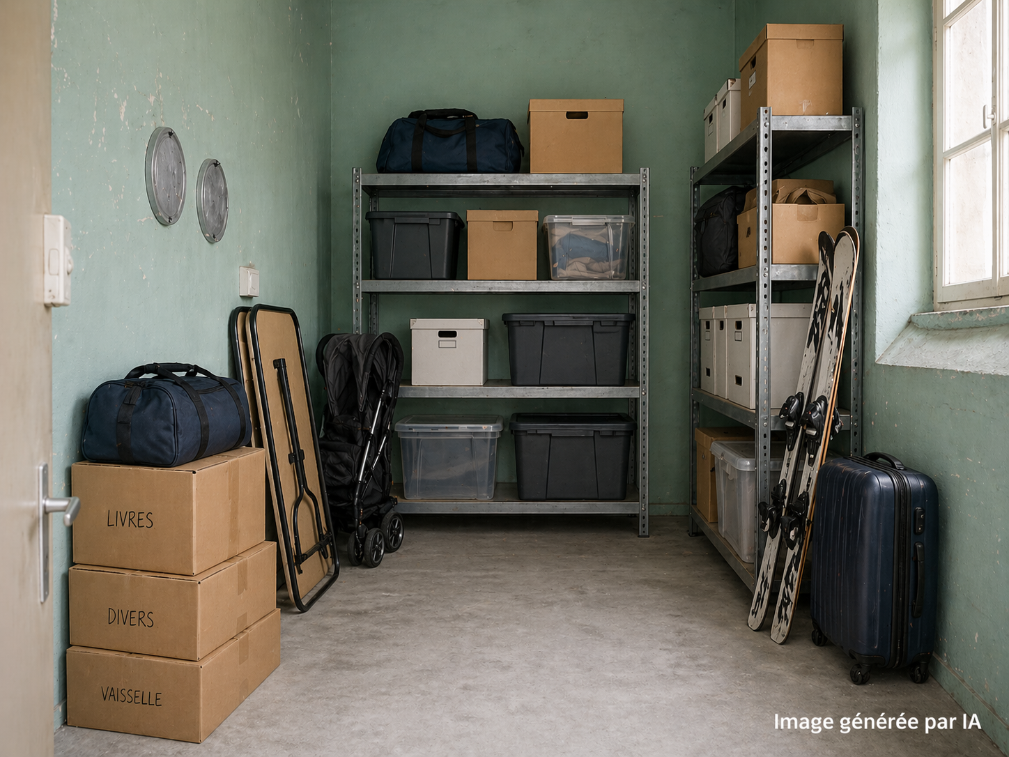 Box de stockage sécurisé, de 12 m2, à