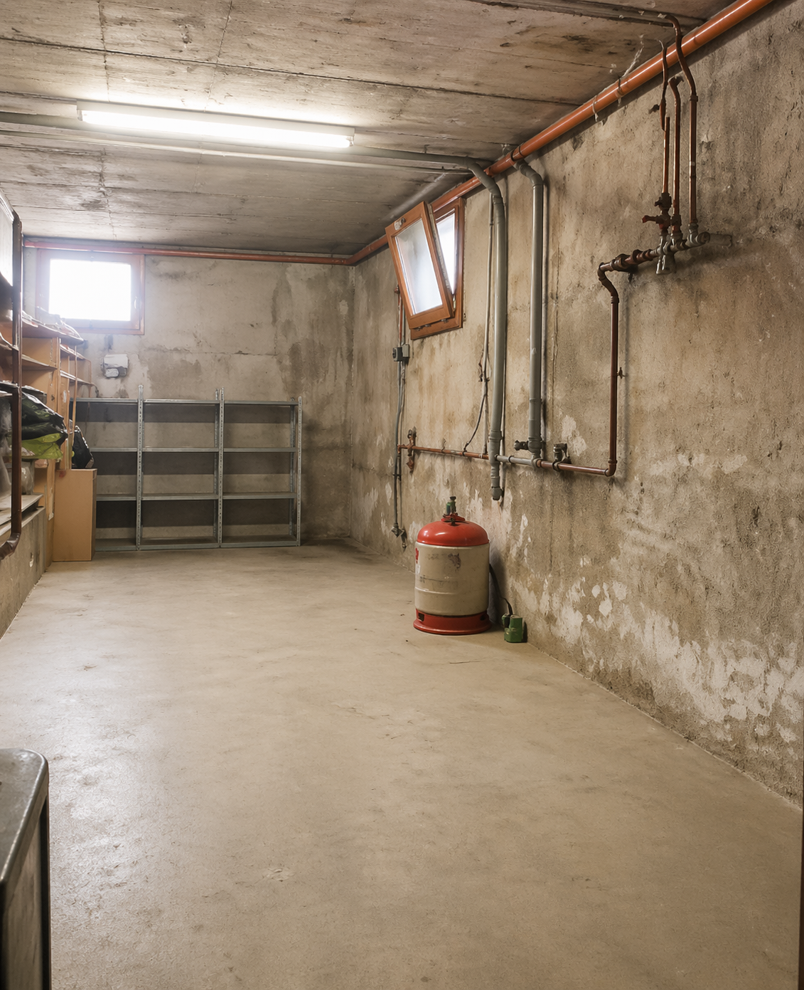 Cave sèche et saine de 7 m2 pour