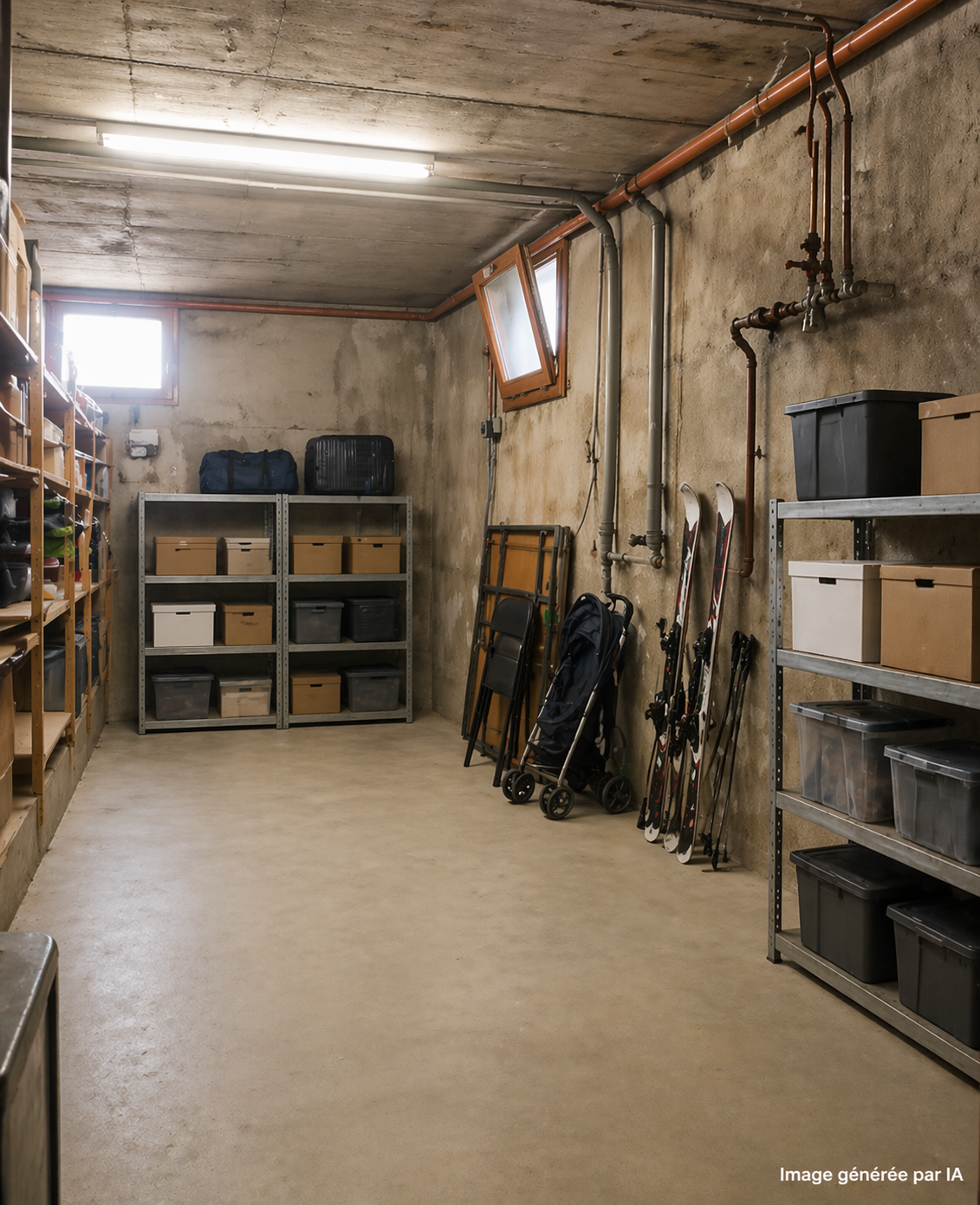 Cave sèche et saine de 7 m2 pour