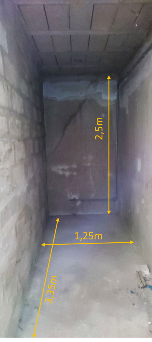 Cave sécurisée, bétonnée et saine