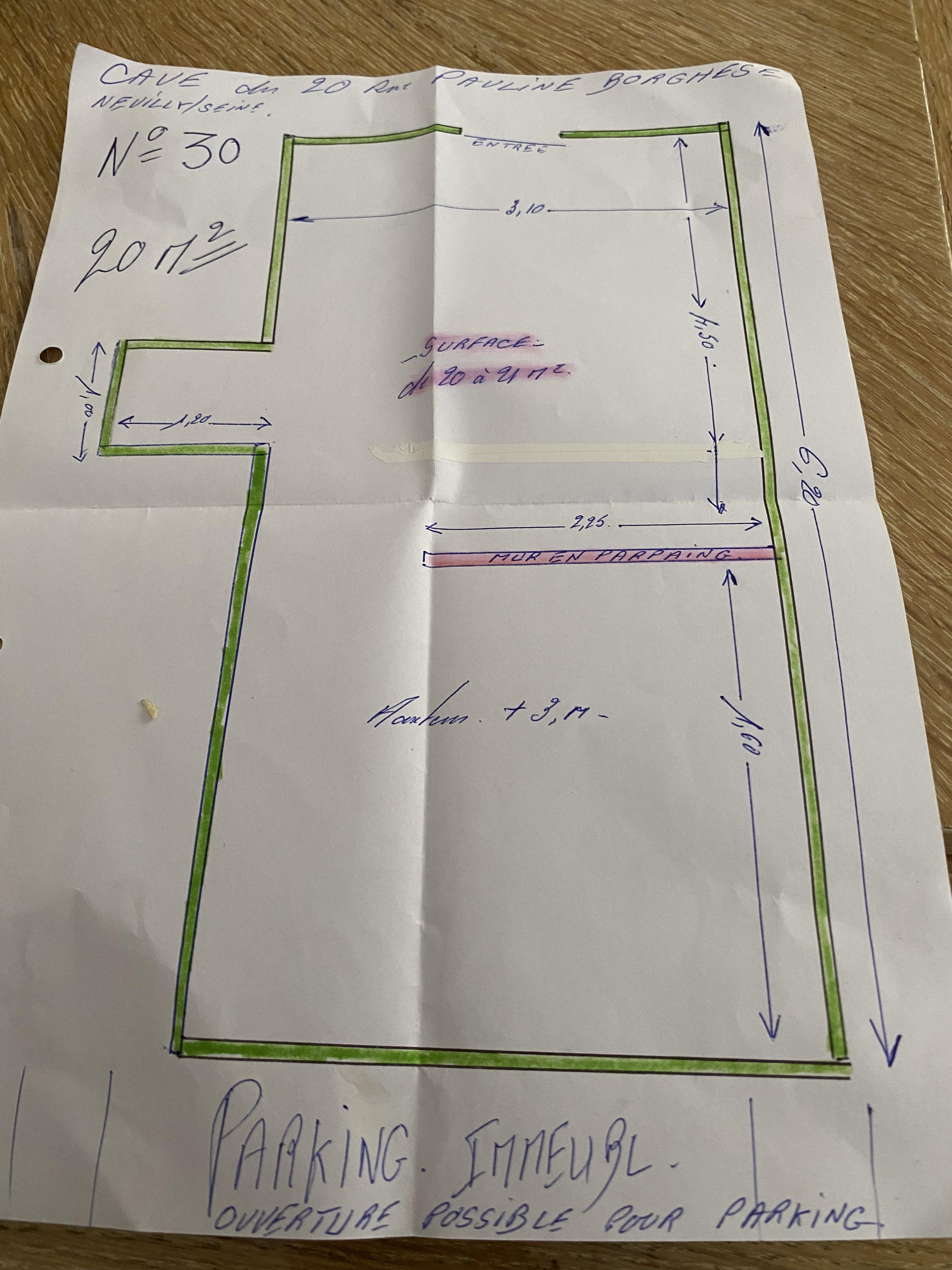 Cave 20m² - Neuilly-sur-Seine