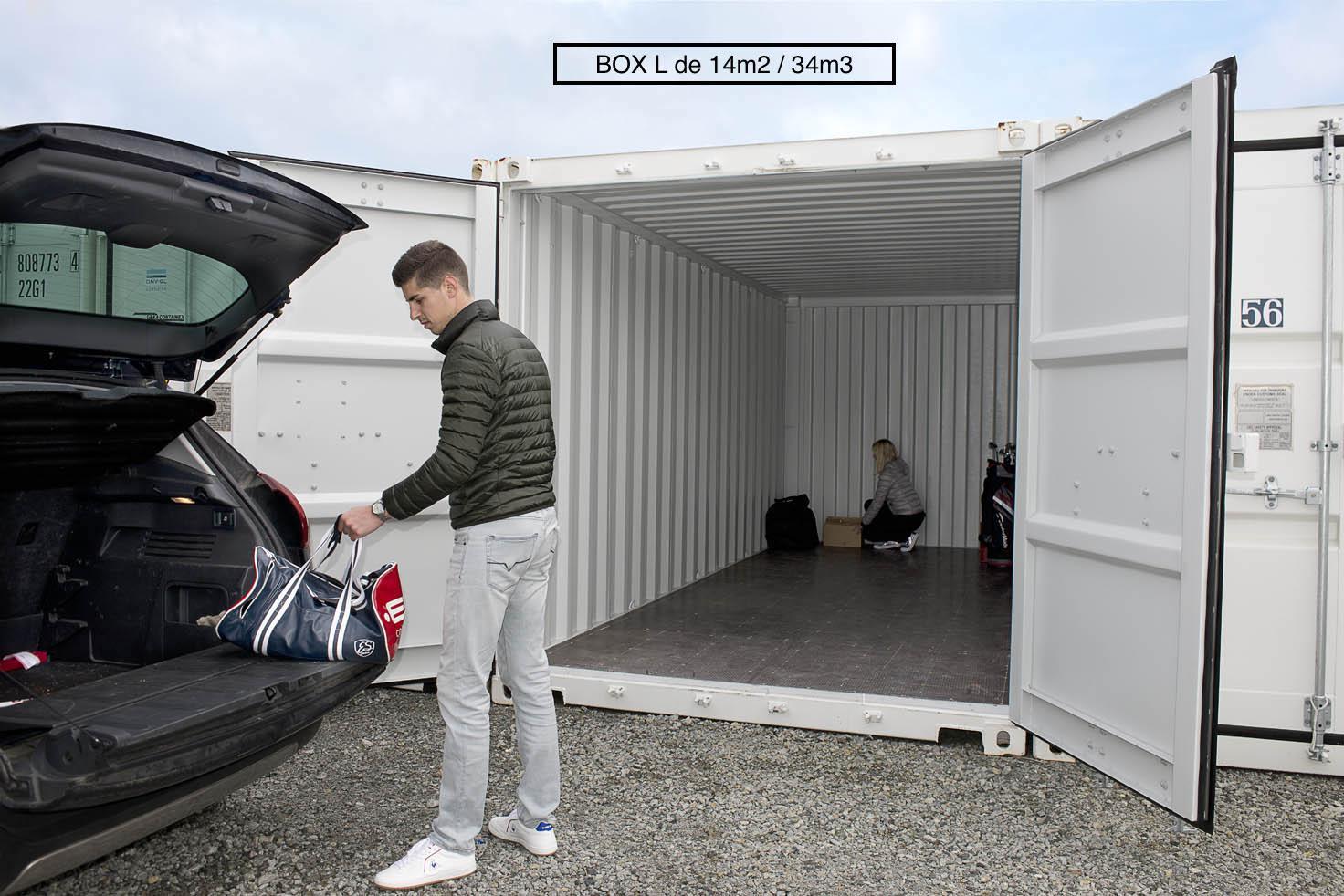 Box de stockage sécurisé de 7m²