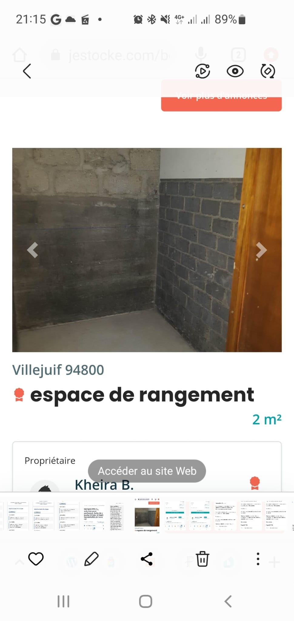 loue cave propre dans une résidence fermée