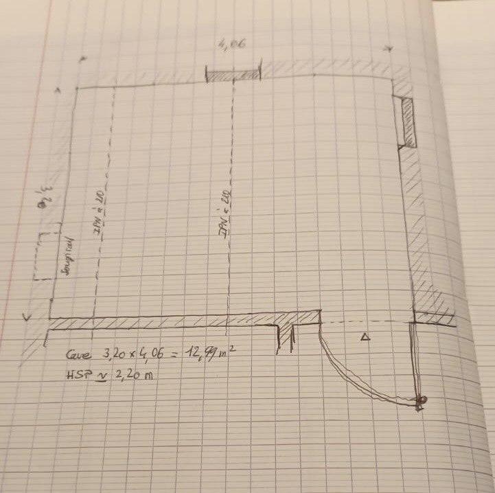 Cave sans humidité en accès libre - 13m²