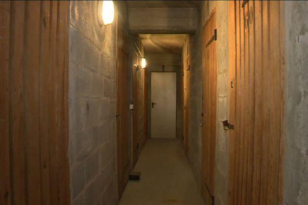 Cave de stockage dans l'écusson de Montpellier