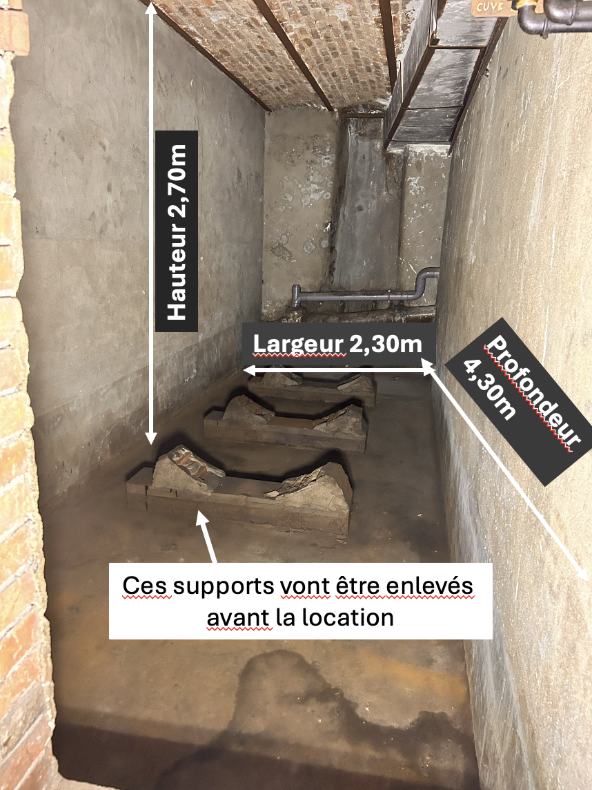Cave 12m2 dans Paris 17ème, métro Champerret -
