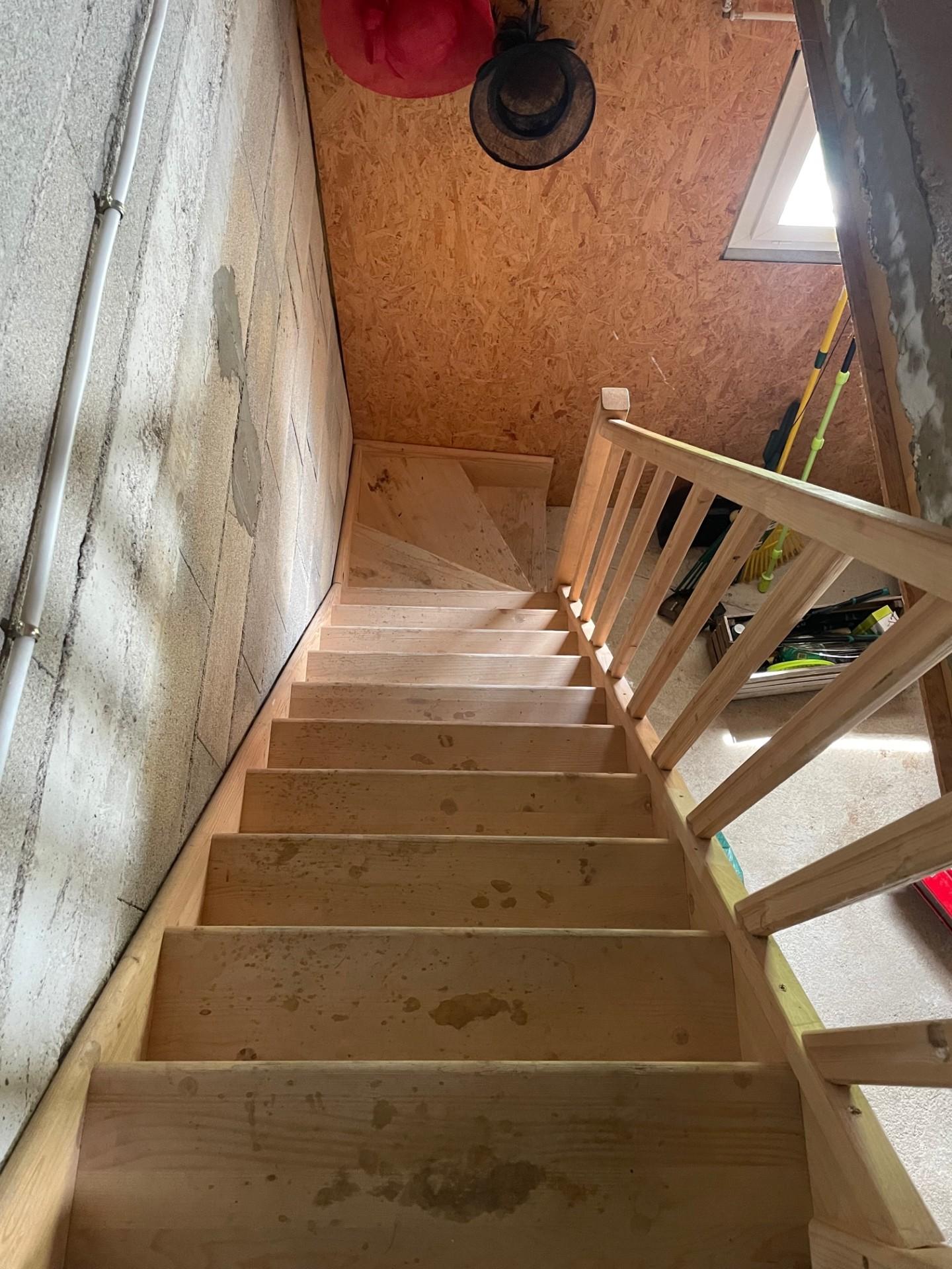 Dalle dur au dessus du garage