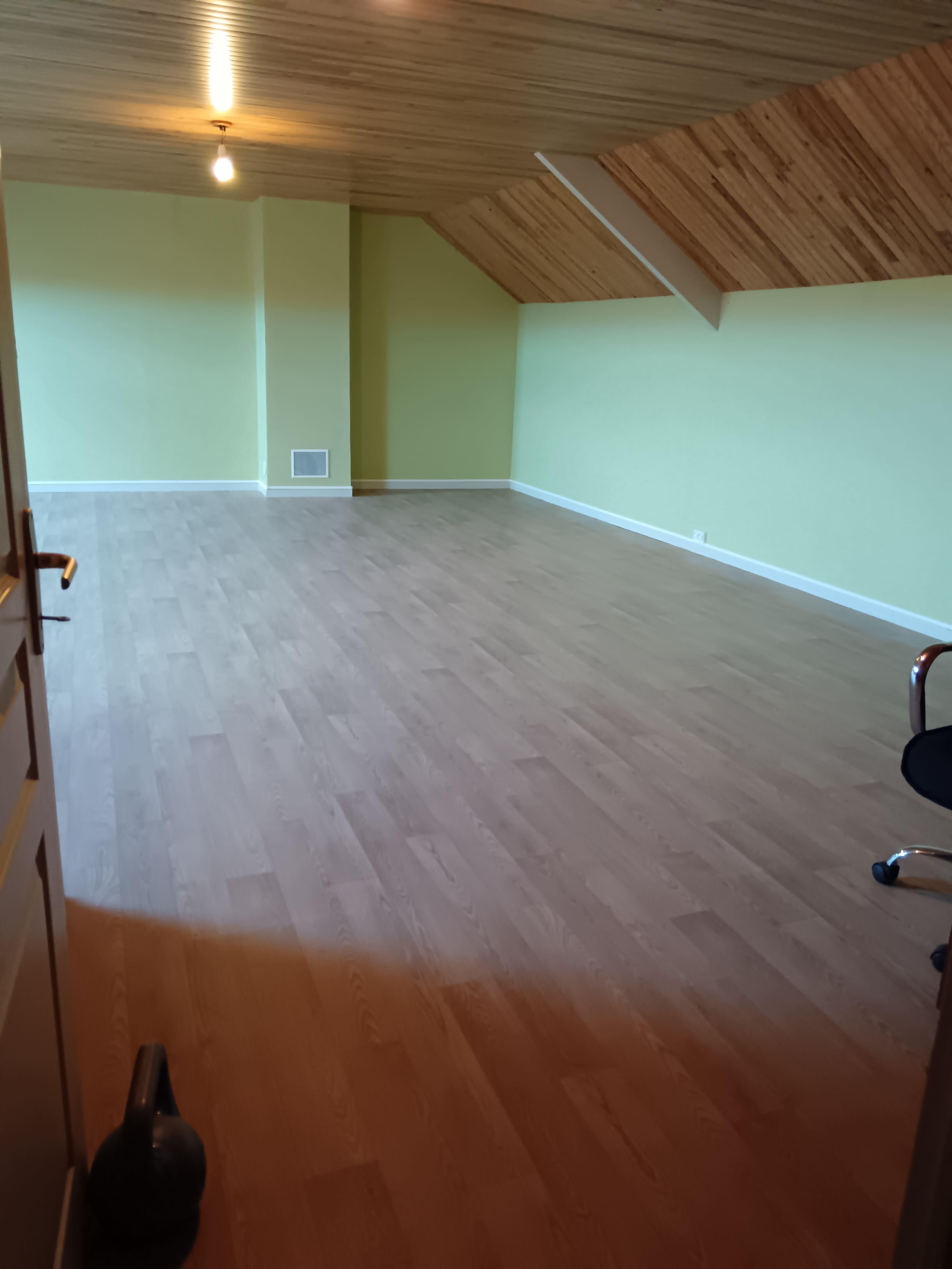 Piece de 50m² sous combles