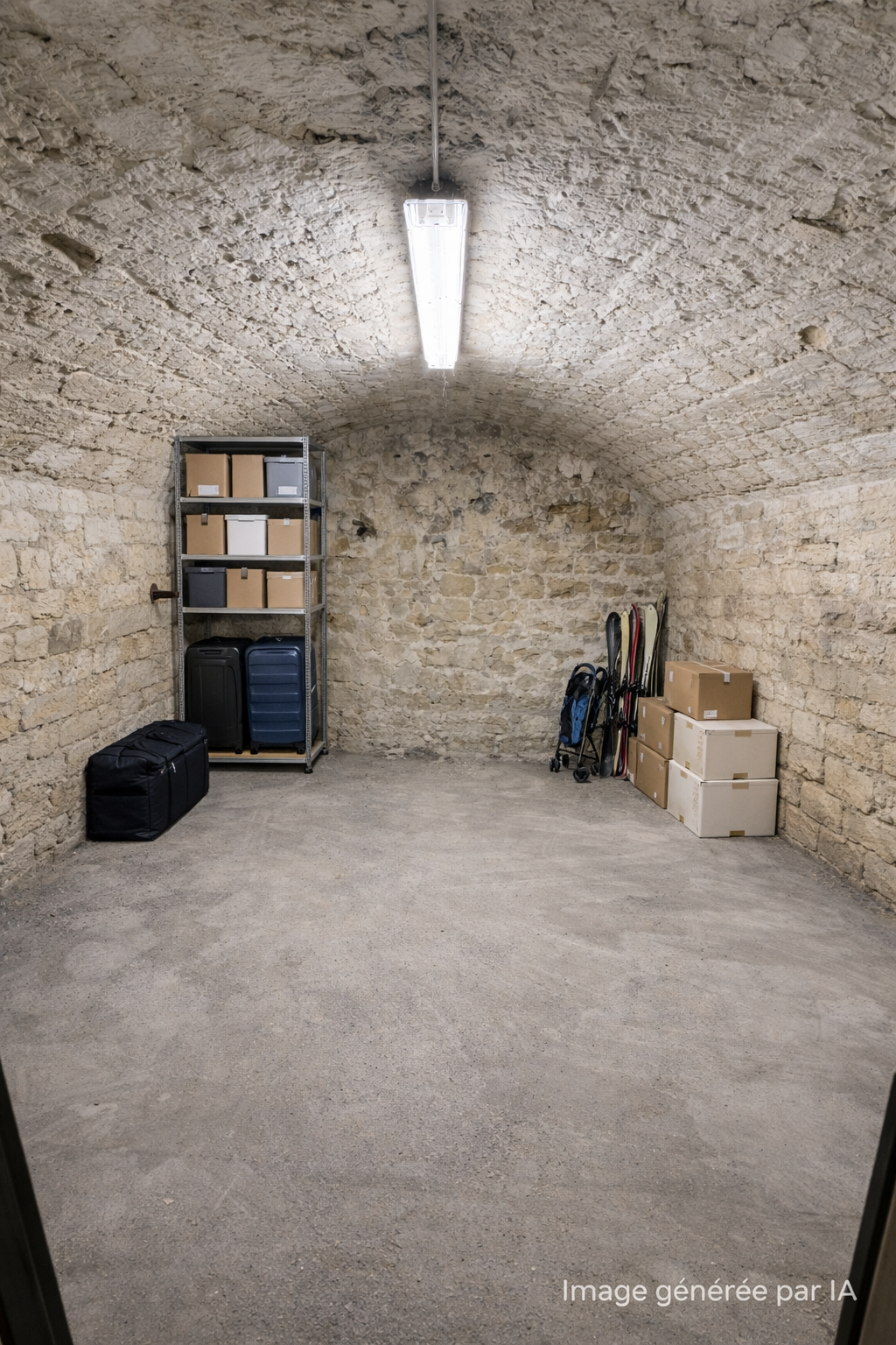 Bel espace de stockage de 12 m² sécurisé