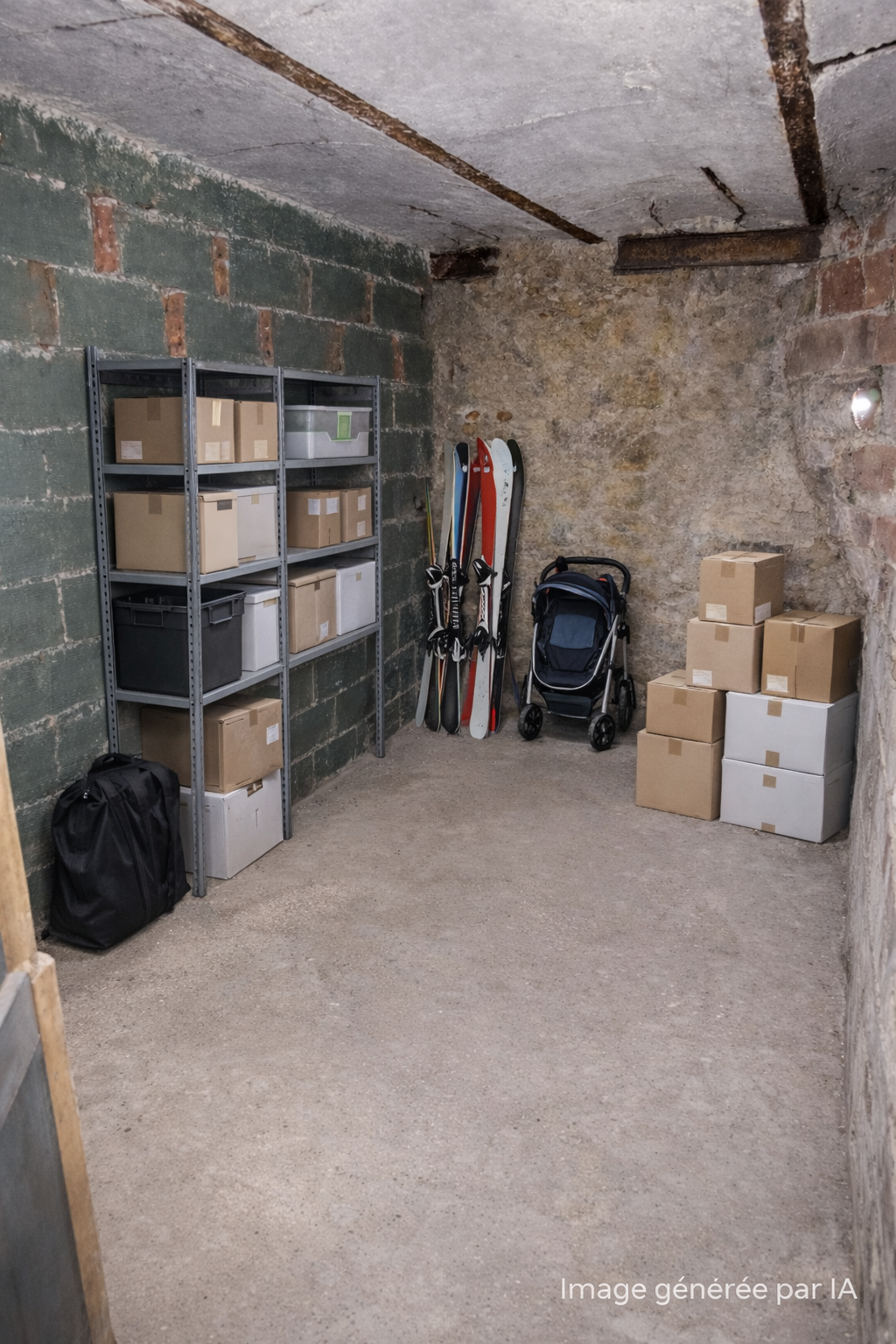 Cave de stockage ou atelier de 3m2