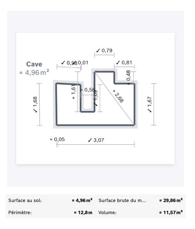 Cave sécurisée et saine – env. 5 m²