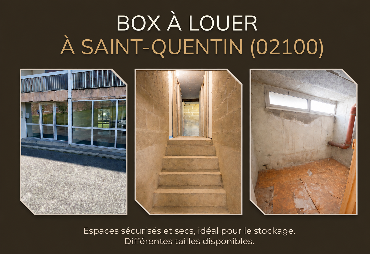 À LOUER – Espaces de stockage sécurisées /