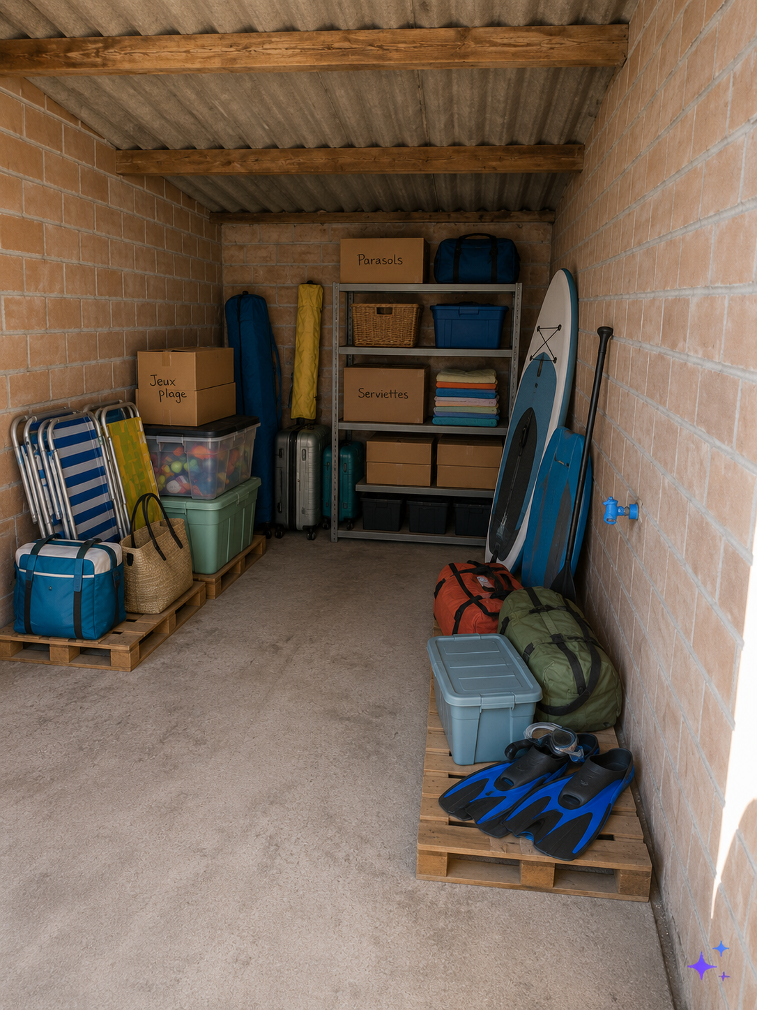 Garage , lieu de stockage