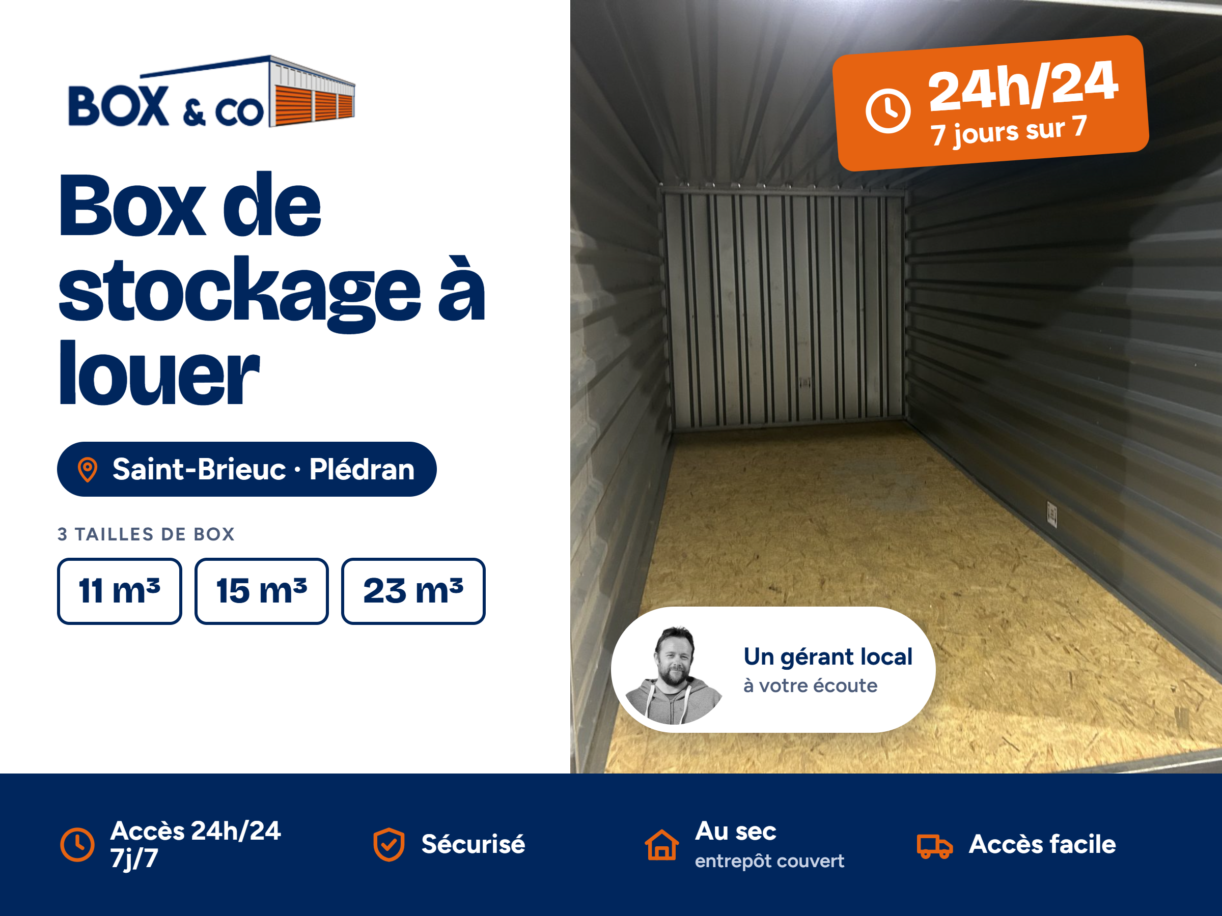 Grand box de stockage 23 m³ - Plédran
