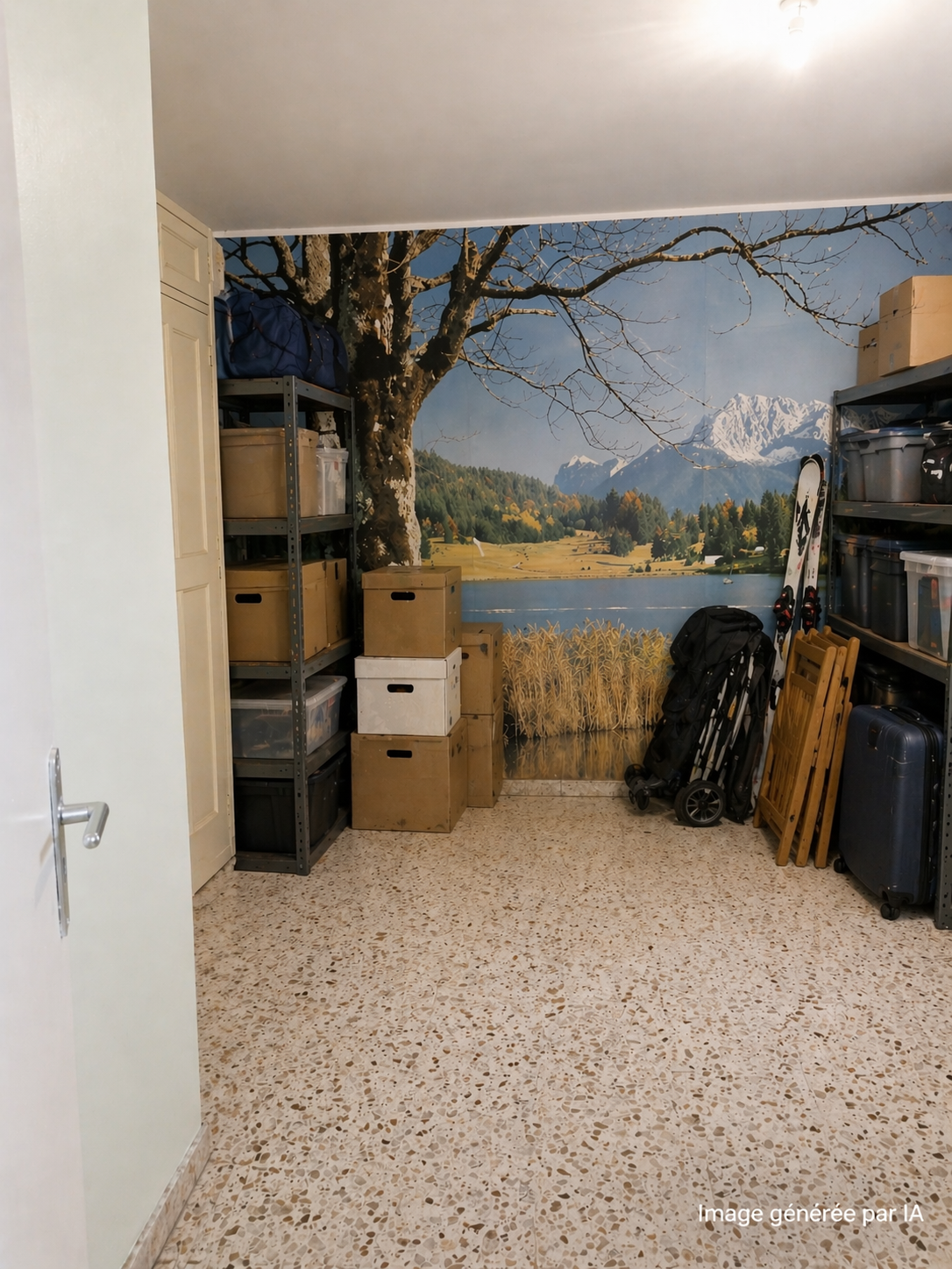 Box de stockage dans maison particulière, présence permanente