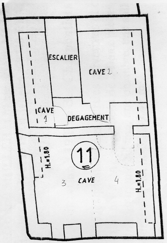 Cave N°2 en pour costockage à Strasbourg Carré